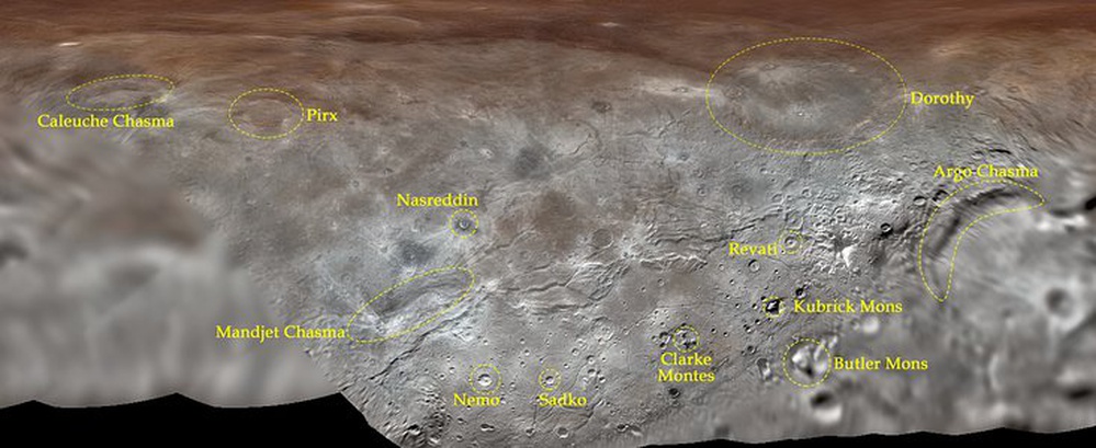 Pluto’s Largest Moon, Charon, Gets Its First Official Feature Names