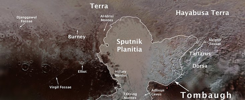 Pluto Features Given First Official Names